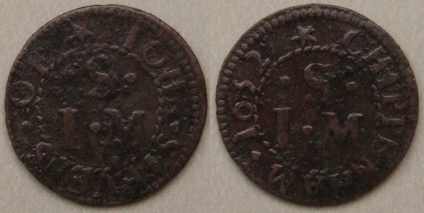 Chippenham, John Stevens 1652 farthing Chippenham, John Stevens 1652 farthing